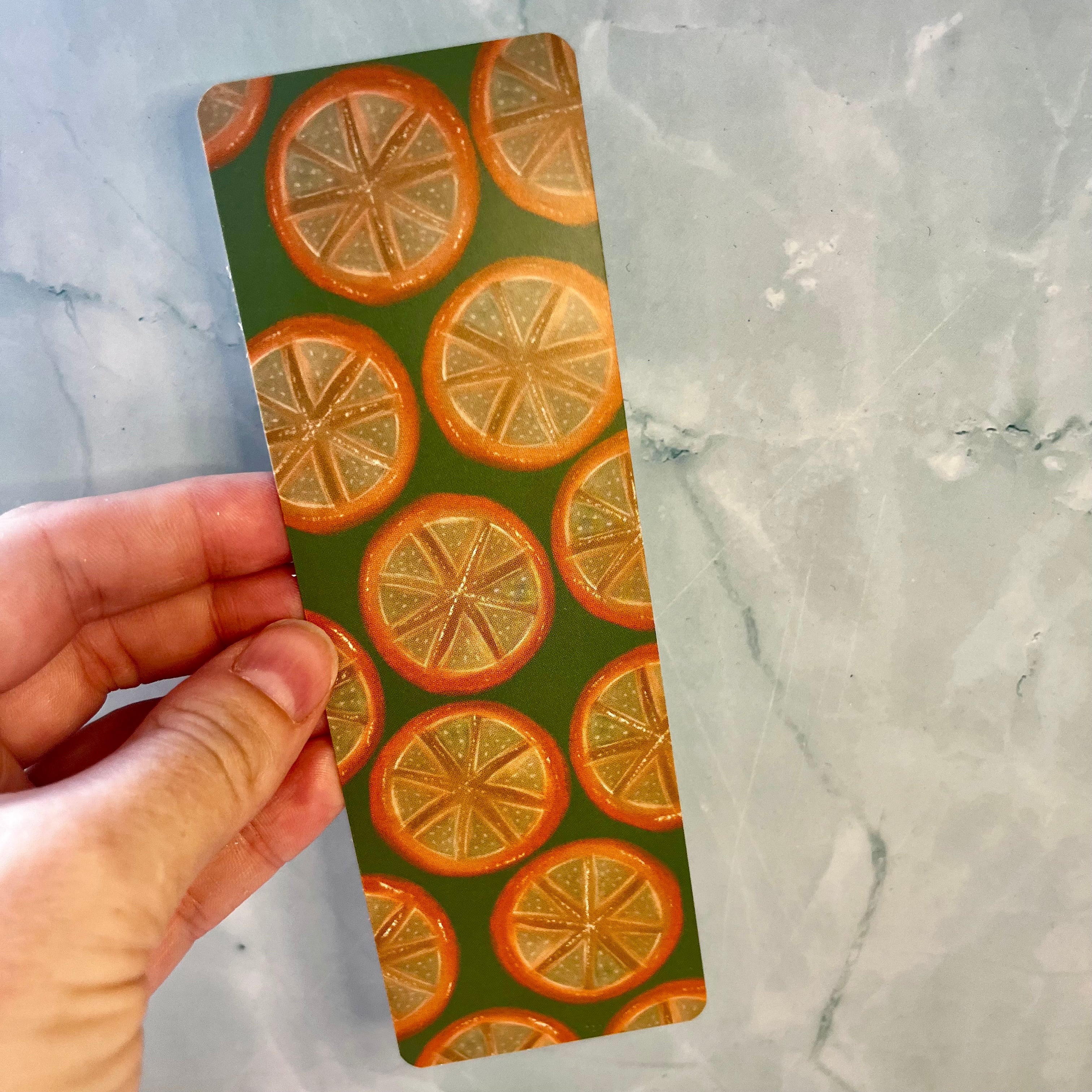 Orange Slice Traditional Bookmark