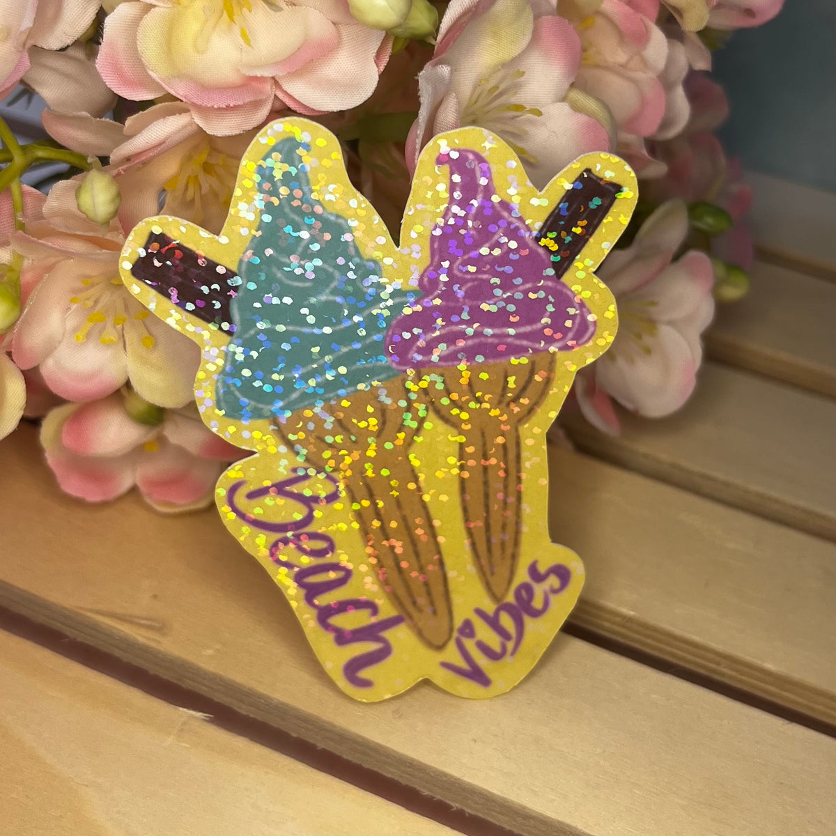 Beach Vibes Vinyl Sticker