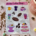 At the Coffee Shop Sticker Sheet