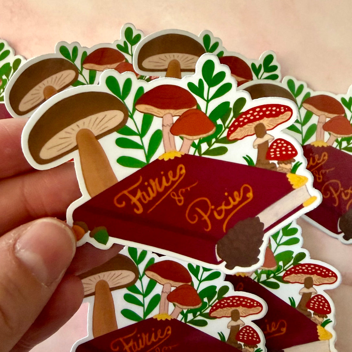 Fairies & Pixies Book Vinyl Sticker