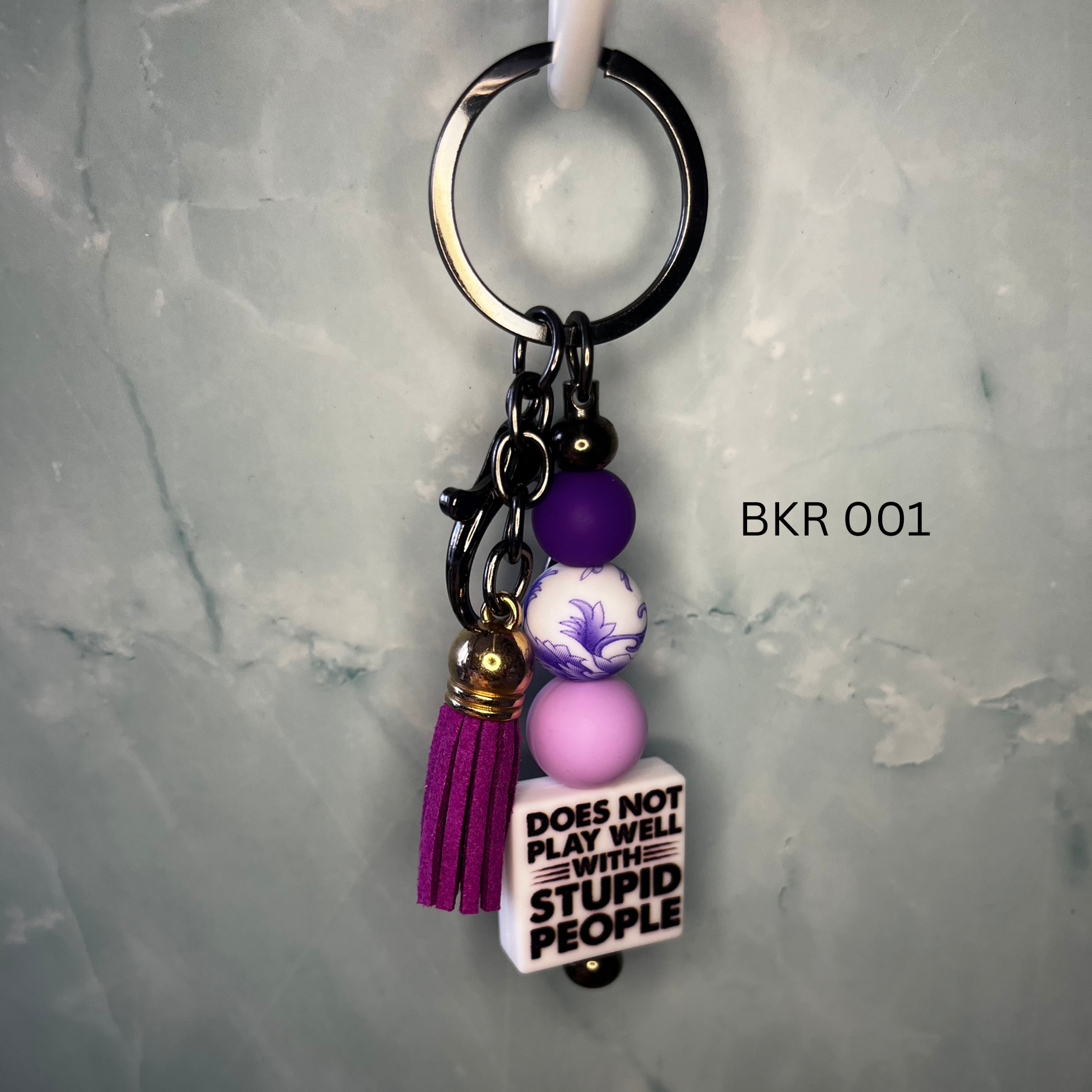 Sarcastic Beaded Keyrings