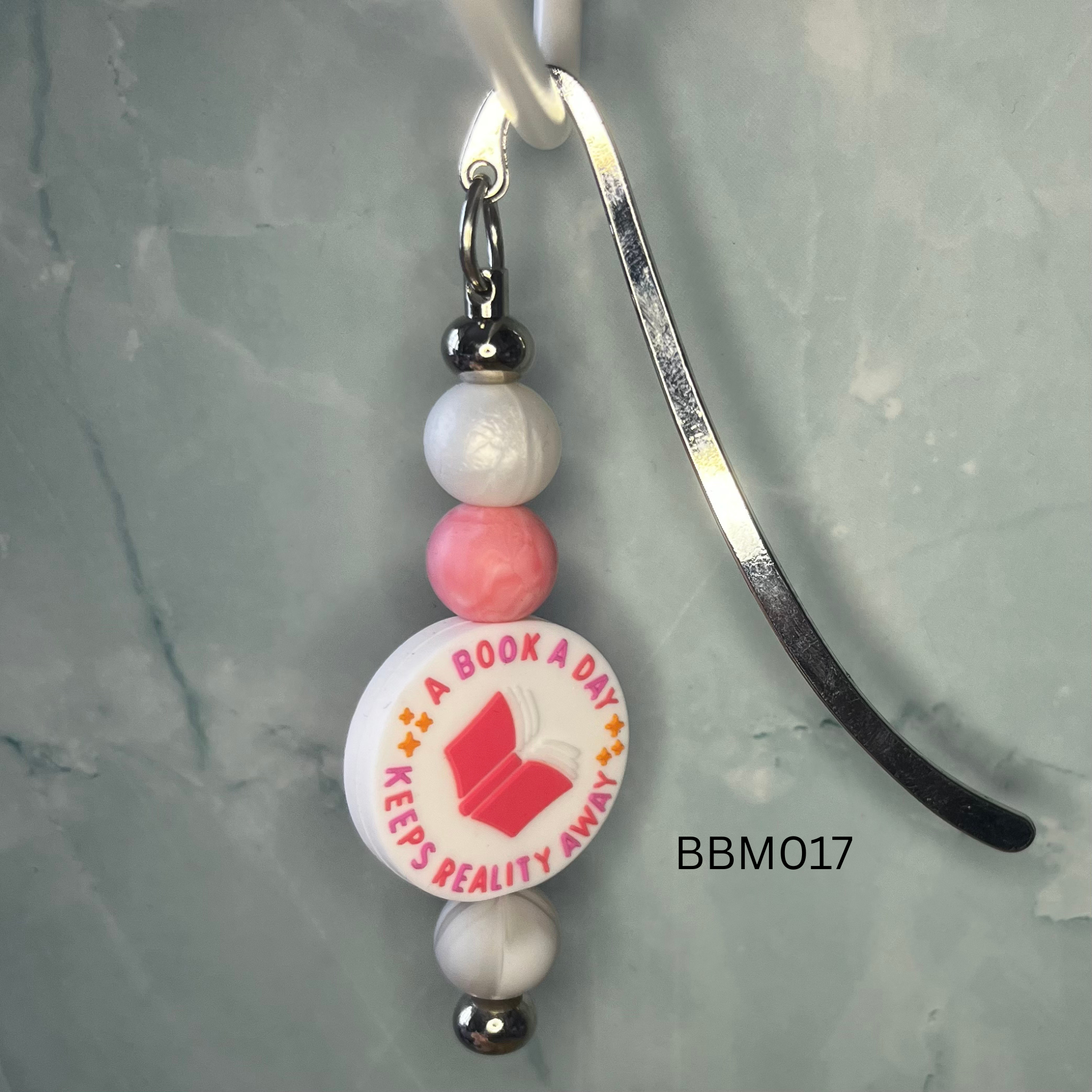 Bookish Beaded Bookmark