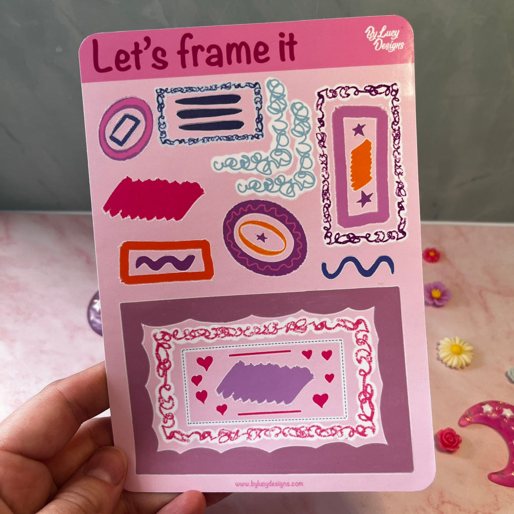 Let’s frame it Sticker Sheet