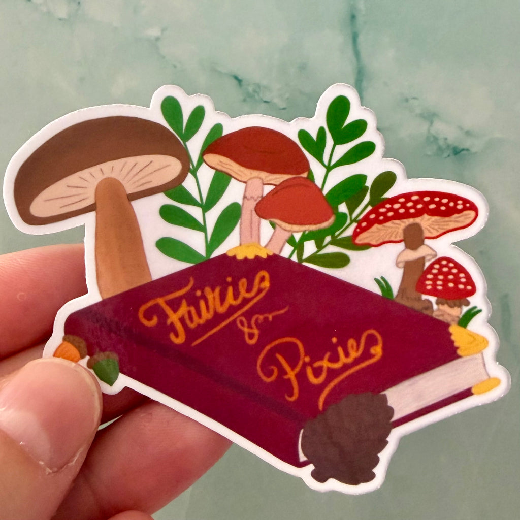 Fairies & Pixies Book Vinyl Sticker