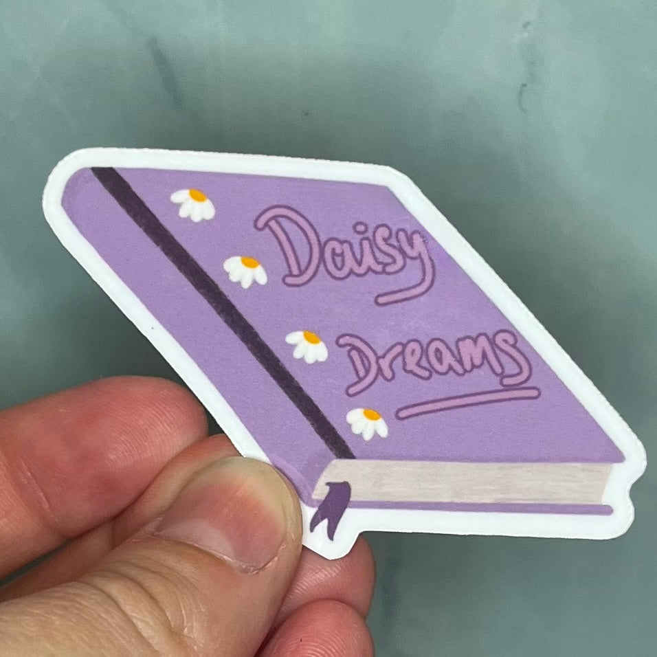 Daisy Dreams Book Vinyl Sticker