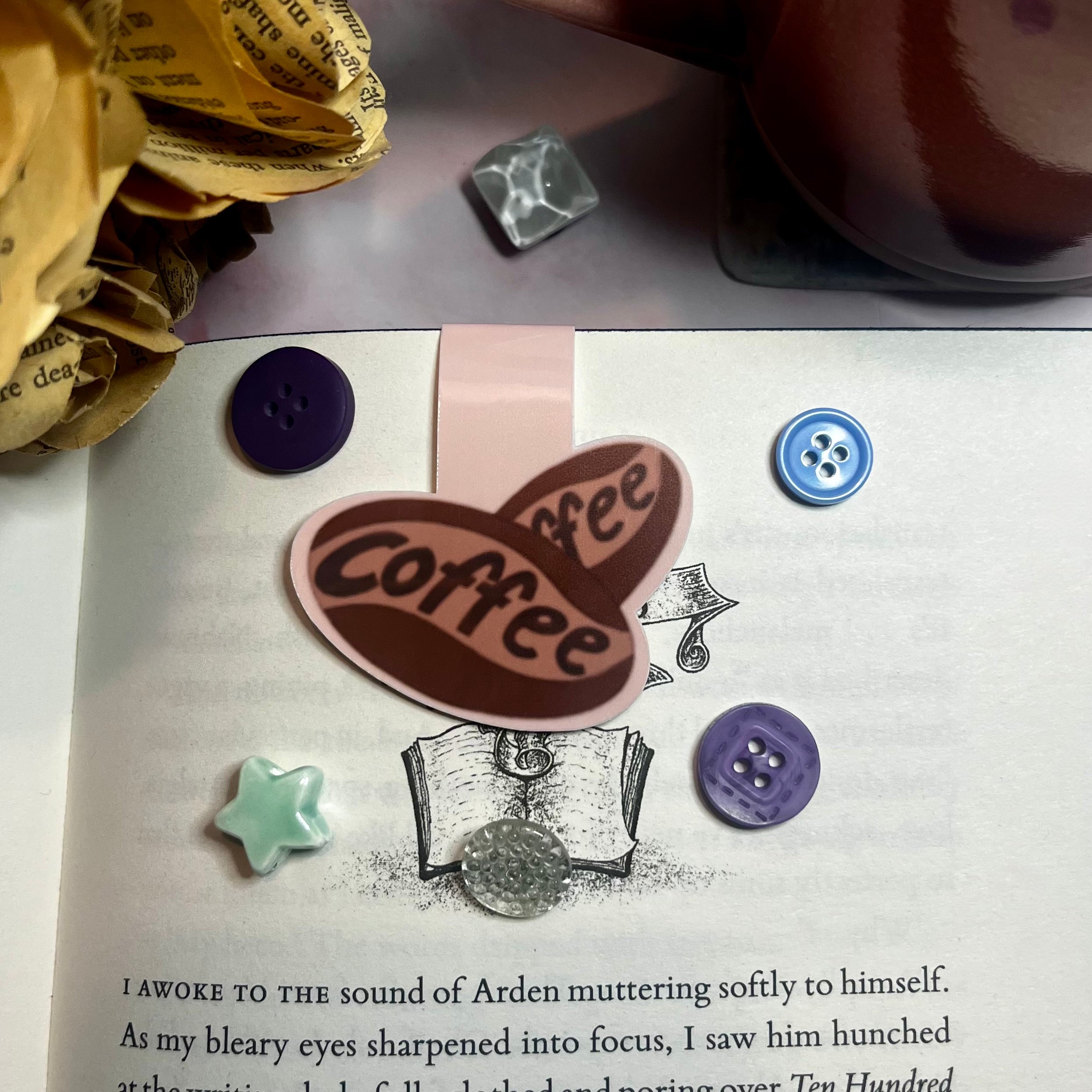 Coffee bean Magnetic Bookmark