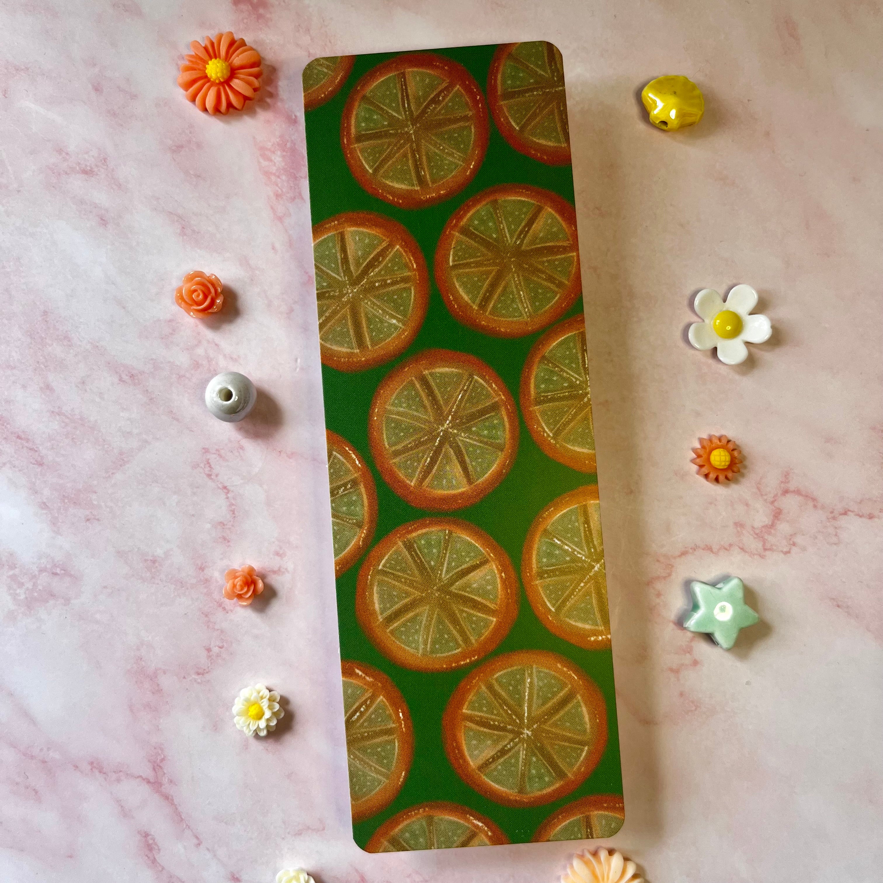 Orange Slice Traditional Bookmark