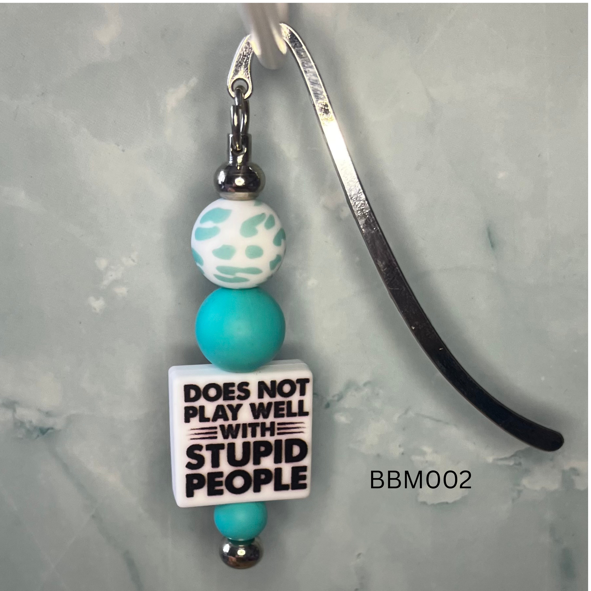 Sarcastic Beaded Bookmark