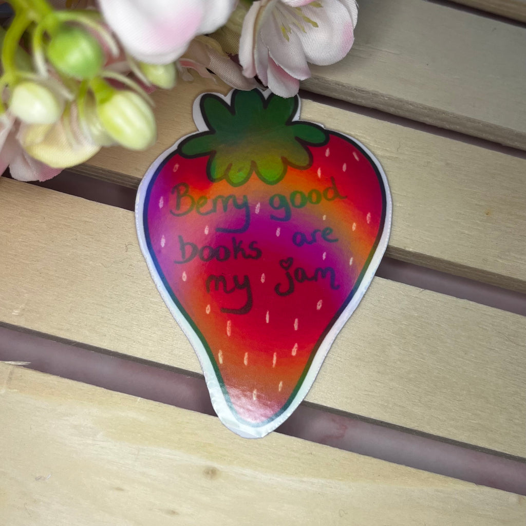 Strawberry Pun Vinyl Sticker