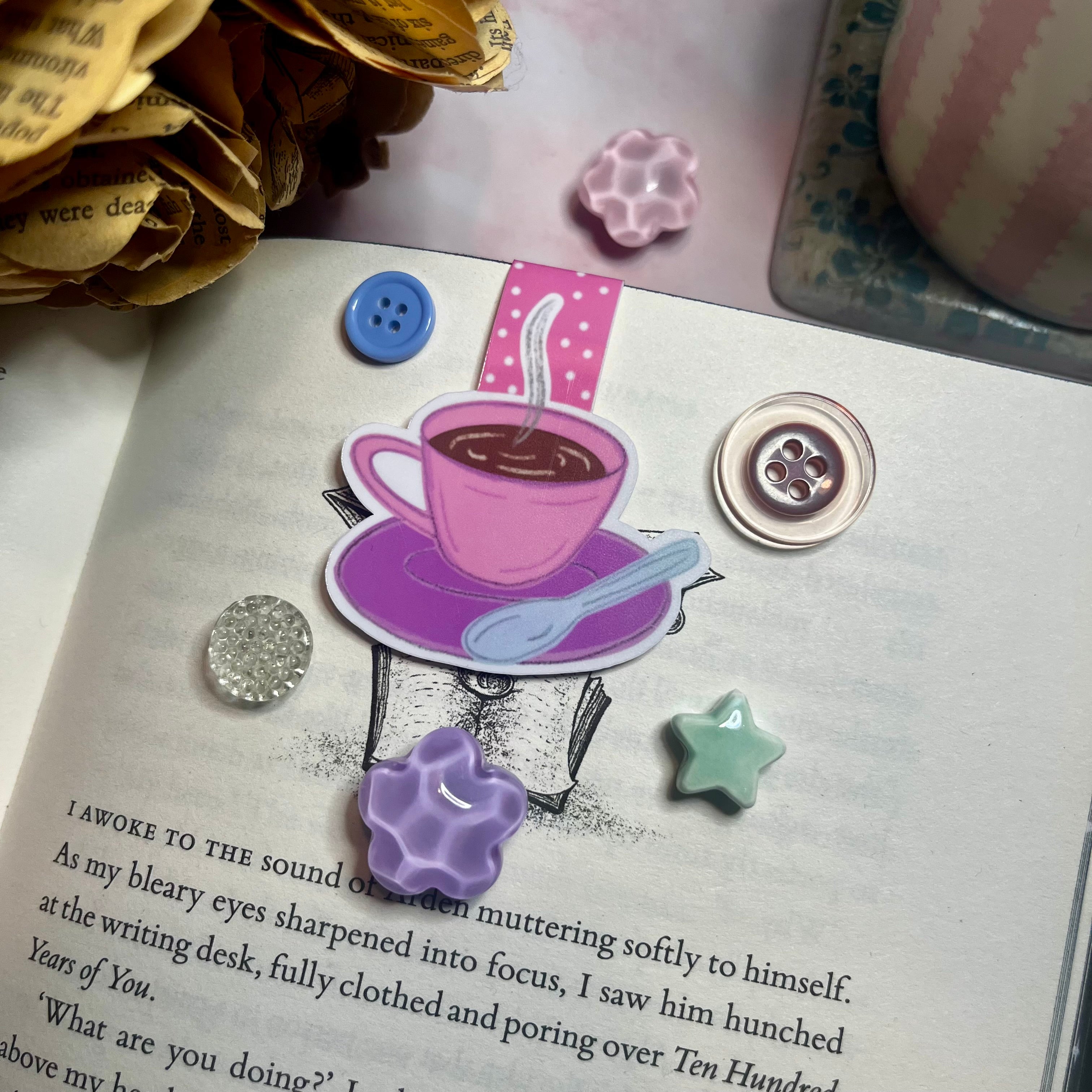 Coffee cup Magnetic Bookmark