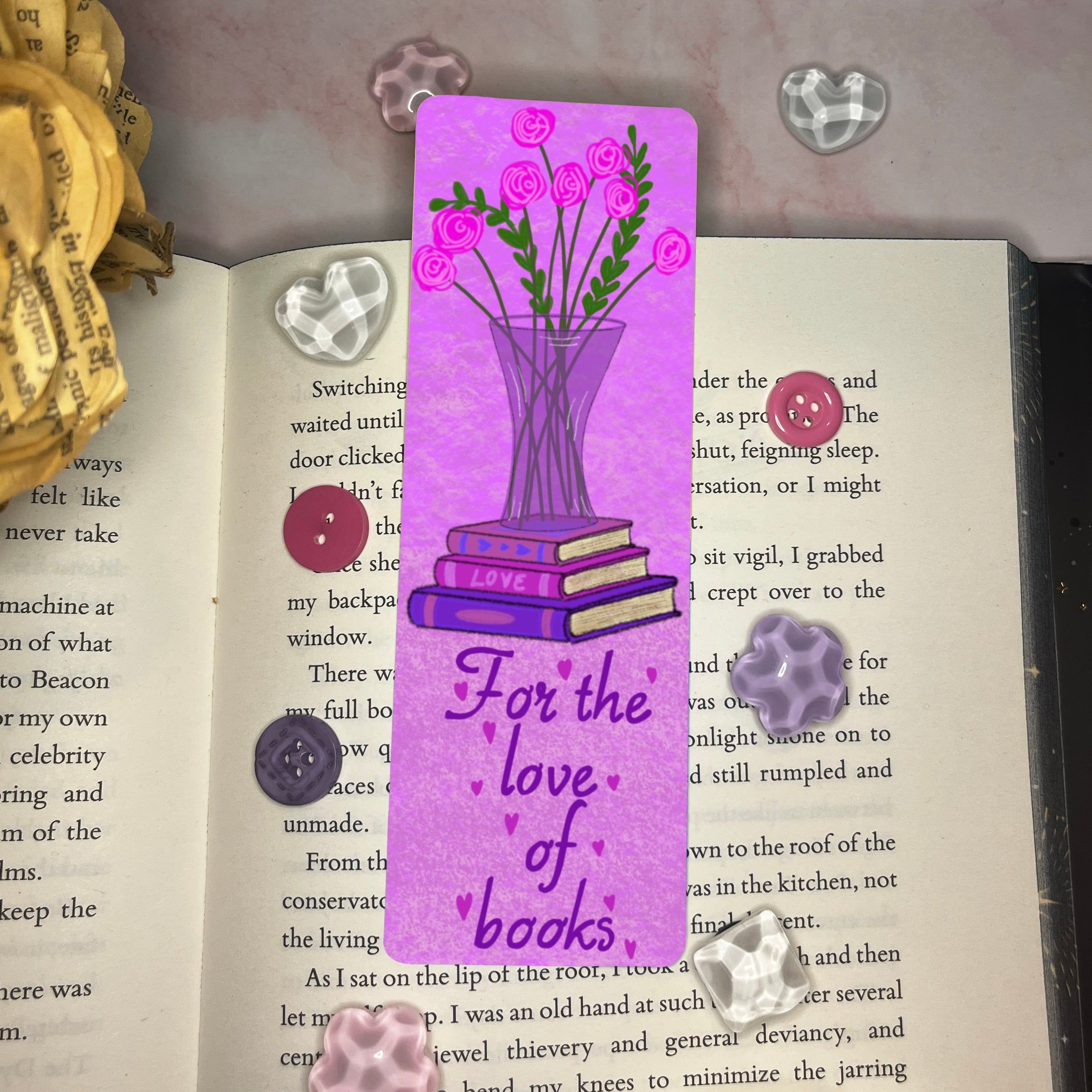For the love of books Traditional Bookmark
