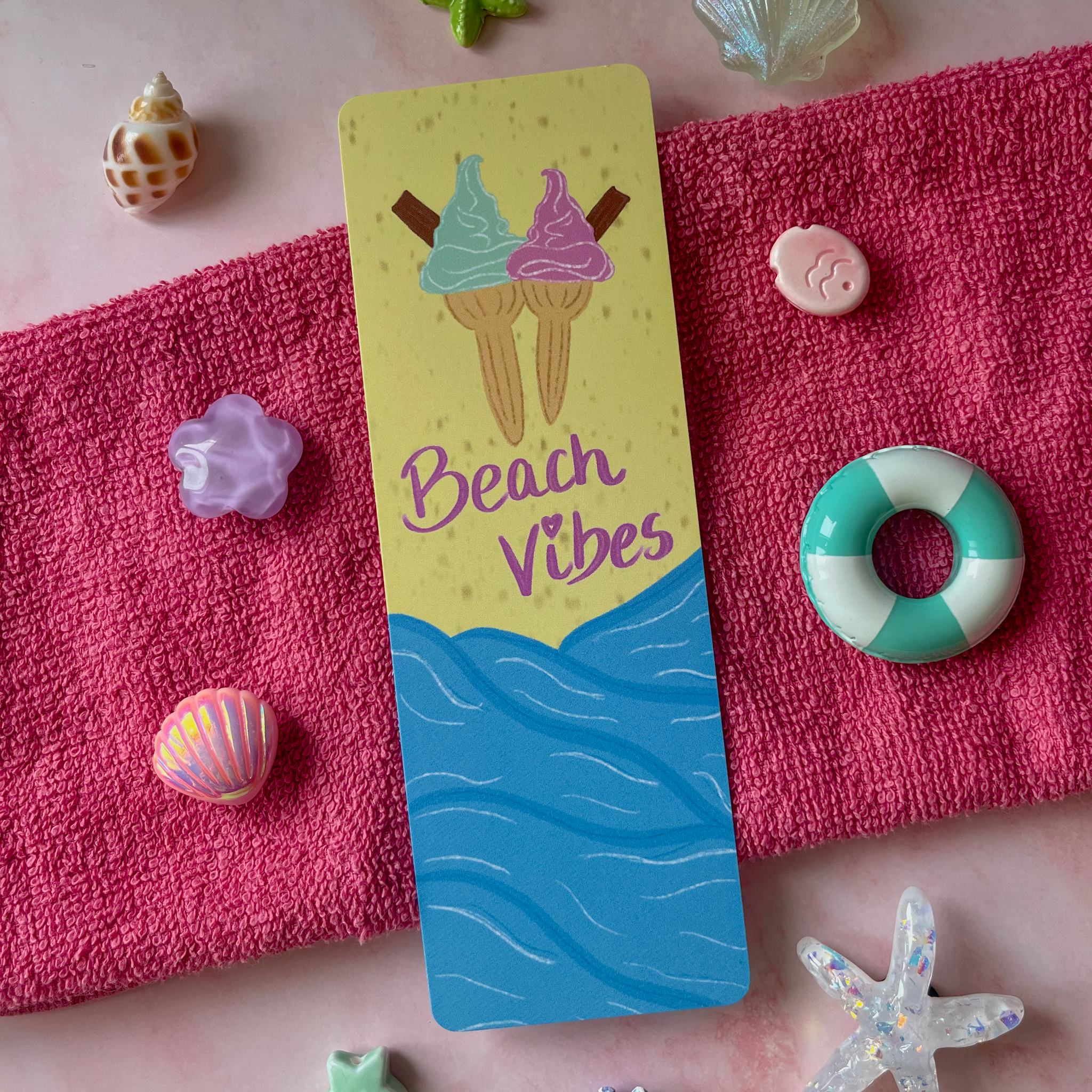 Beach Days Traditional Bookmarks Set of 4