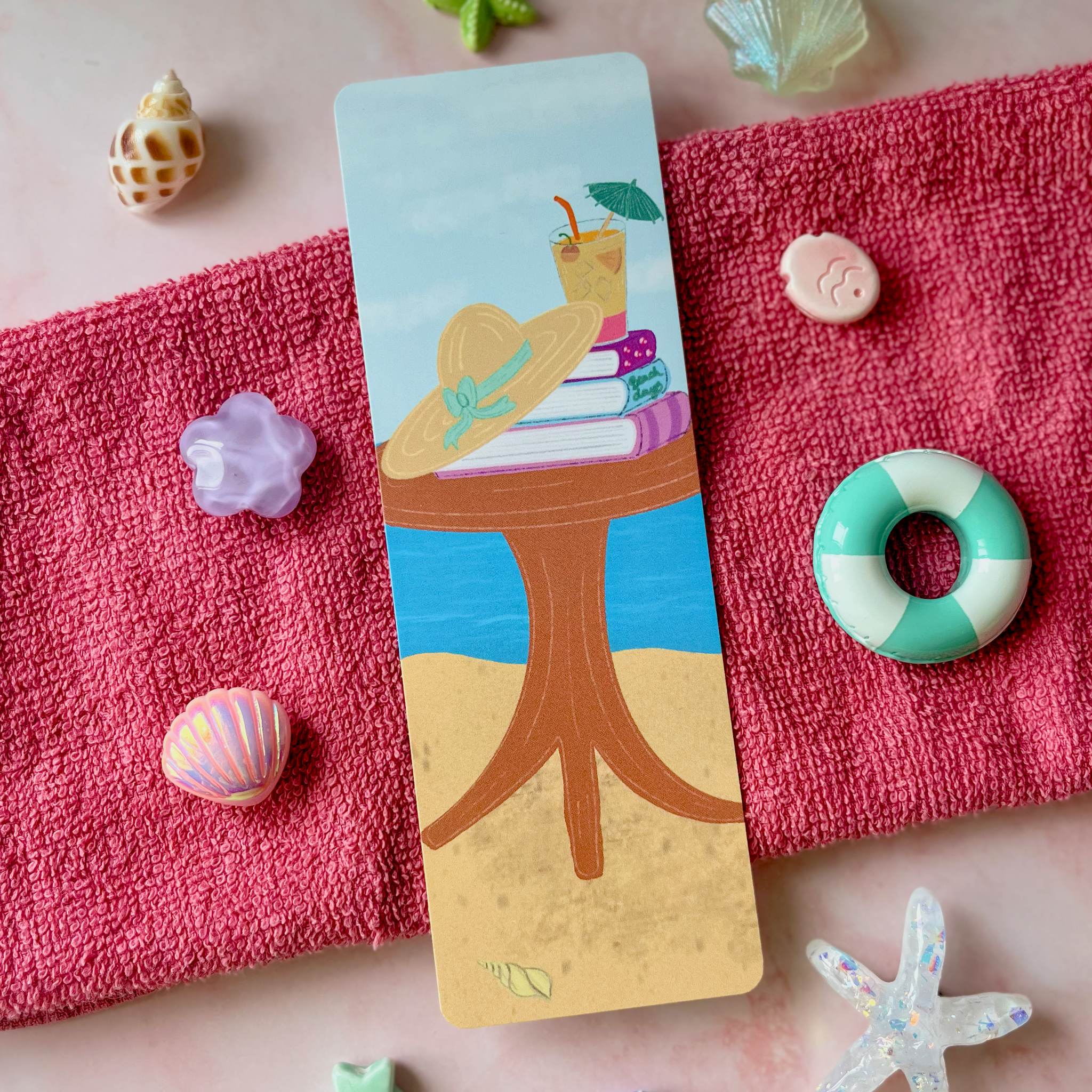 Beach Days Traditional Bookmarks Set of 4