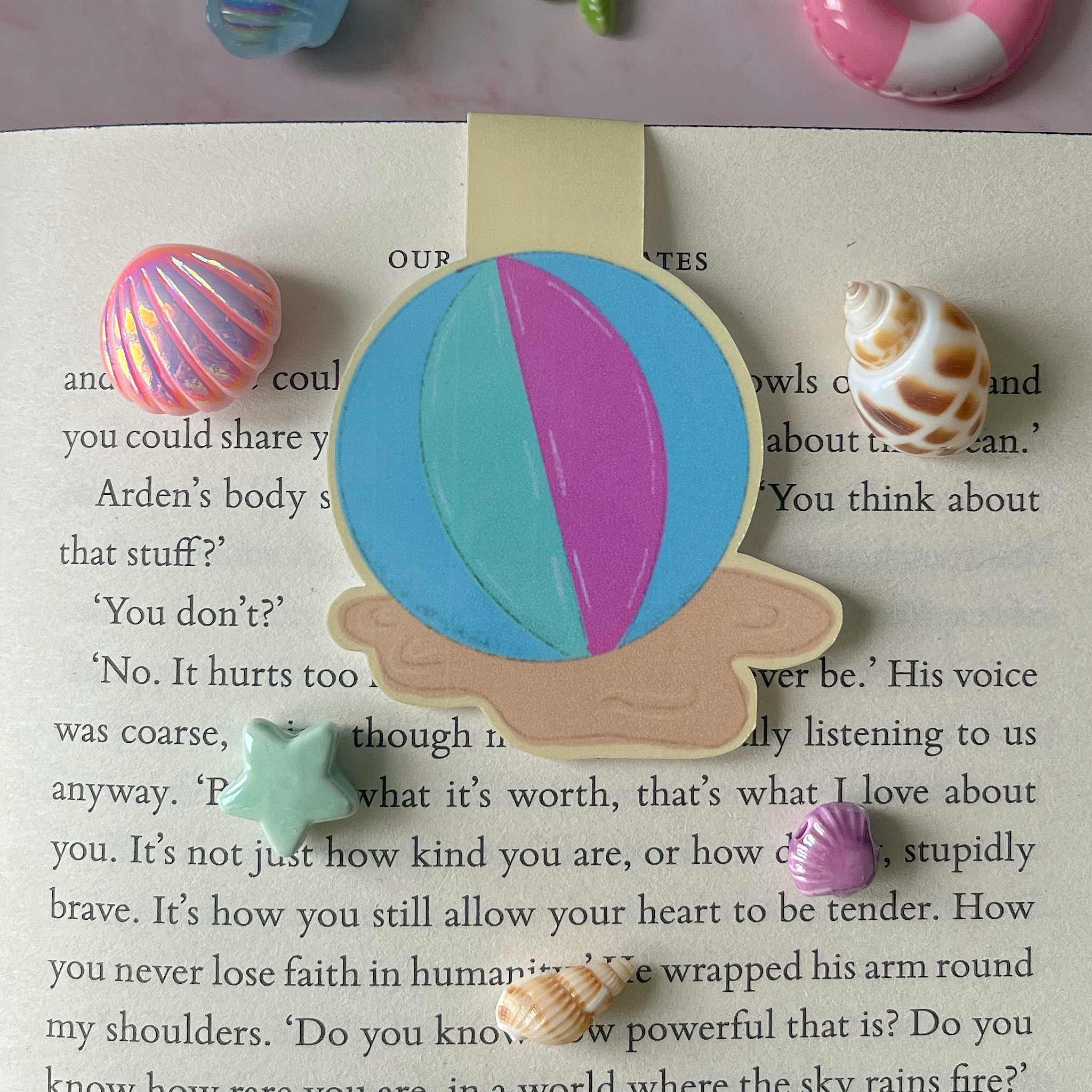 Beach Days Beach Ball Magnetic Bookmark