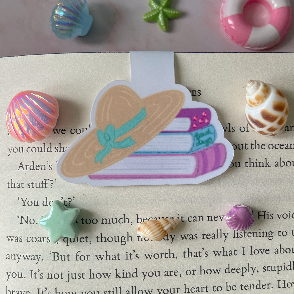 Beach Days Bookstack Magnetic Bookmark