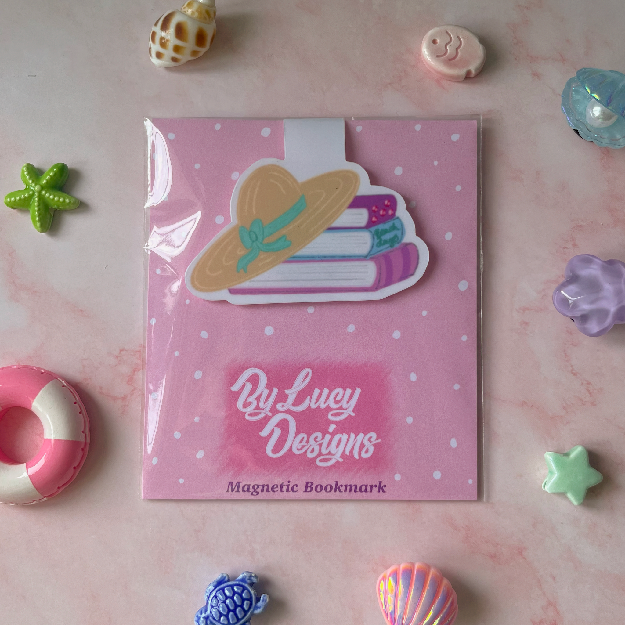 Beach Days Bookstack Magnetic Bookmark