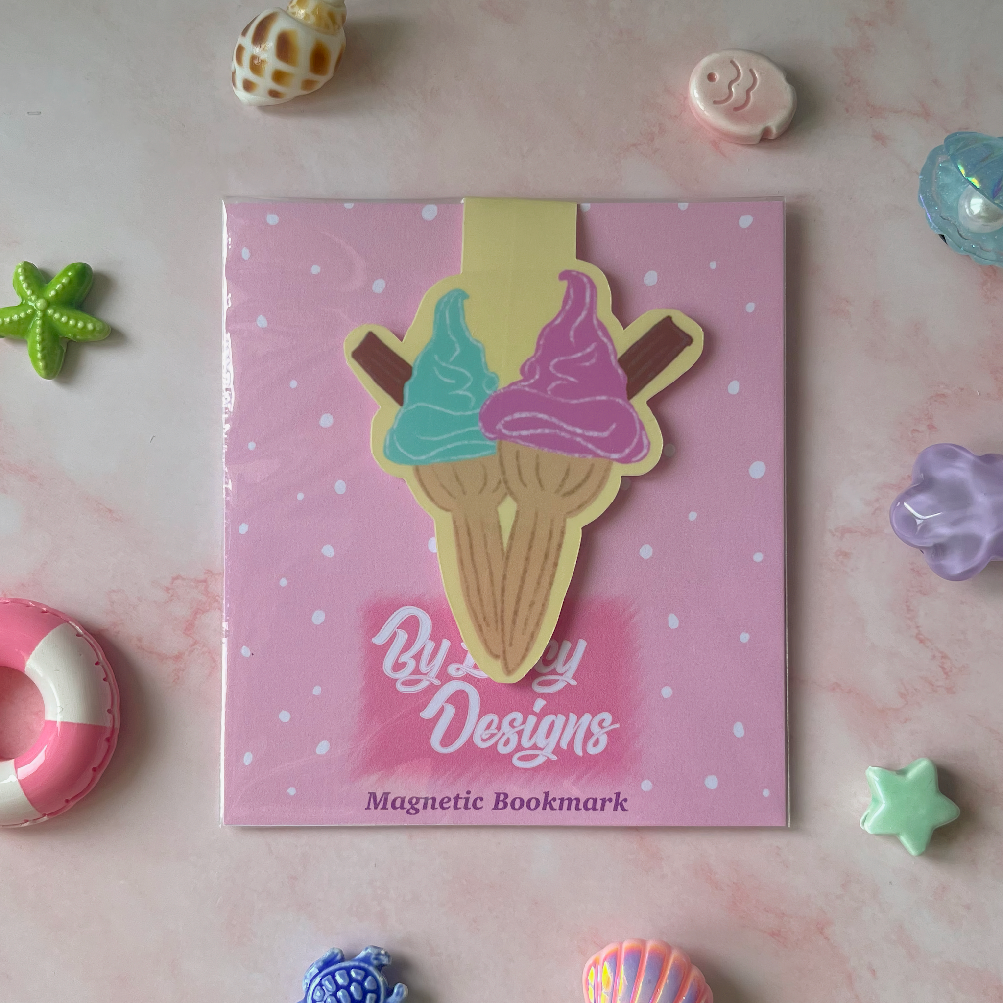 Beach Days Ice Creams Magnetic Bookmark