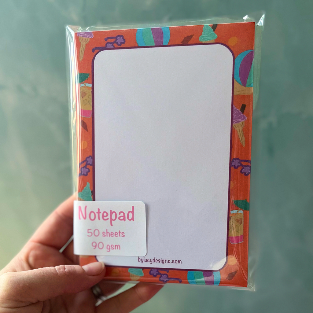 Beach Days A6 Notepad