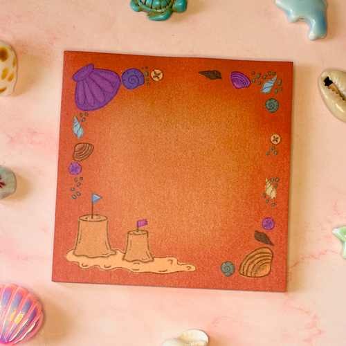 Beach days sticky notes — colourful bookish stationery gift for readers and book lovers