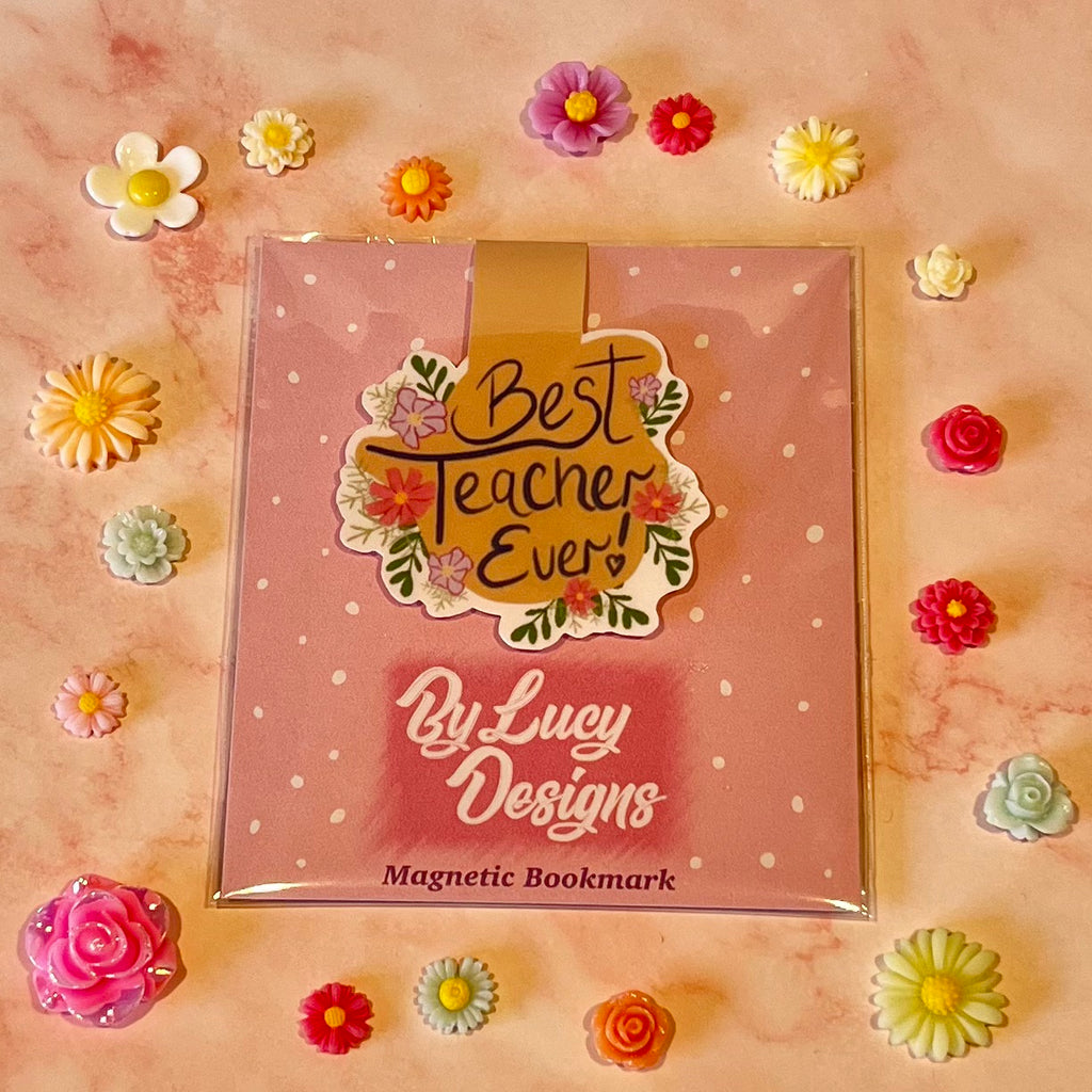 Best Teacher Ever Magnetic Bookmark — Unique Gift for Teachers
