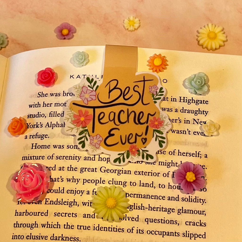 Best Teacher Ever Magnetic Bookmark — Unique Gift for Teachers